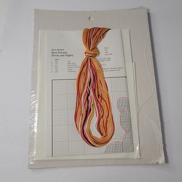 Leisure Arts "Pooh 'Best Friends' (Pooh & Piglet)" New #34007 NOS - Picture 2 of 9